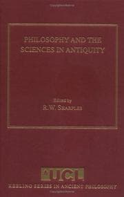 Philosophy and the sciences in antiquity