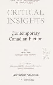 Contemporary Canadian Fiction