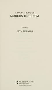 A Source-book of modern Hinduism