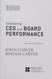 Evaluating CEO and board performance