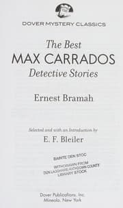 Best Max Carrados detective stories