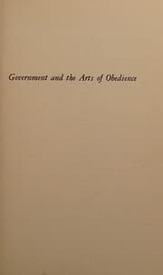 Government and the Arts of Obedience