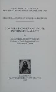 Corporations in and under international law