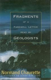 Fragments of a farewell letter read by geologists