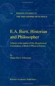E.A. Burtt, historian and philosopher