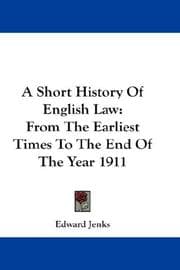 A short history of English law