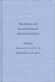 Chreia and Ancient Rhetoric