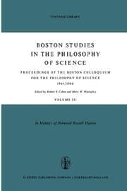 Boston studies in the philosophy of science in memory of Norwood Russell Hanson