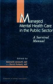 Managed mental health care in the public sector