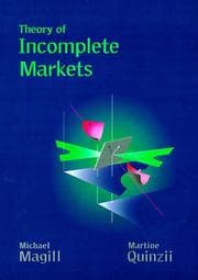 Theory of incomplete markets