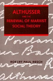 Althusser and the renewal of Marxist social theory