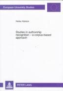 Studies in authorship recognition