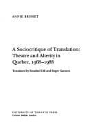 A sociocritique of translation