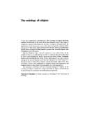 The sociology of religion