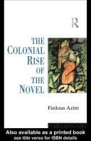 The colonial rise of the novel