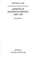 Aspects of European history 1494-1789
