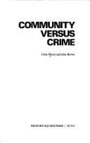 Community versus crime