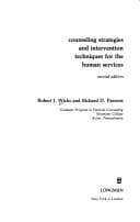 Counseling strategies and intervention techniques for the human services