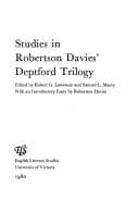Studies in Robertson Davies' Deptford trilogy