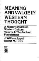 Meaning and value in Western thought