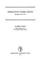Federation under strain