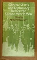 General staffs and diplomacy before the Second World War