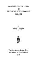 Contemporary poets in American anthologies, 1960-1977