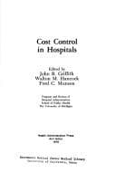Cost control in hospitals