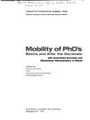 Mobility of PhD's before and after the doctorate, with associated economic and educational characteristics of States