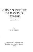 Persian poetry in Kashmir, 1339-1846