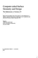 Computer-aided surface geometry and design