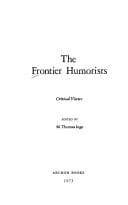 The frontier humorists