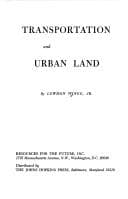 Transportation and urban land