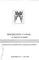 Le monde, ou, Traité de la lumière
