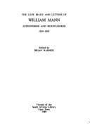 The Cape diary and letters of William Mann, astronomer and mountaineer
