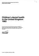 Children's dental health in the United Kingdom 1983