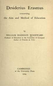 Desiderius Erasmus concerning the aim and method of education