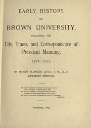 Early history of Brown University