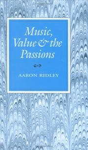 Music, value, and the passions