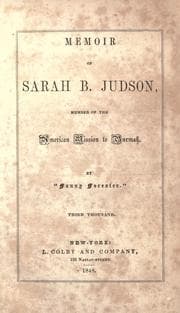 Memoir of Sarah B. Judson