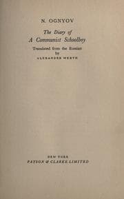 The diary of a communist schoolboy