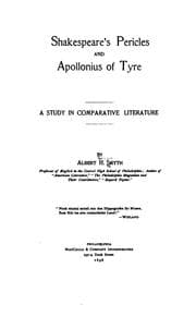 Shakespeare's Pericles and Apollonius of Tyre