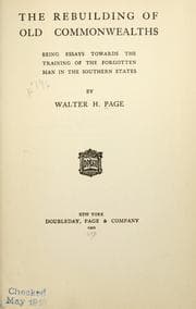 The rebuilding of old commonwealths