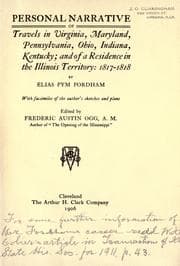 Personal narrative of travels in Virginia, Maryland, Pennsylvania, Ohio, Indiana, Kentucky