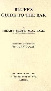 Bluff's guide to the bar