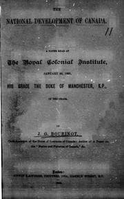The national development of Canada