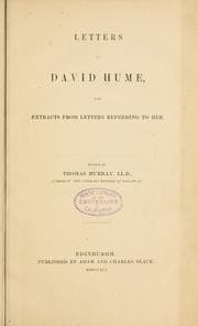 The letters of David Hume