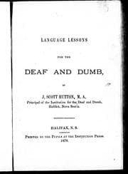 Language lessons for the deaf and dumb