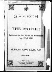 Speech on the budget