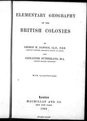 Elementary geography of the British colonies